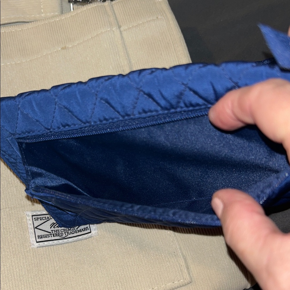Vera Bradley Navy Quilted Wallet - Picture 5 of 5